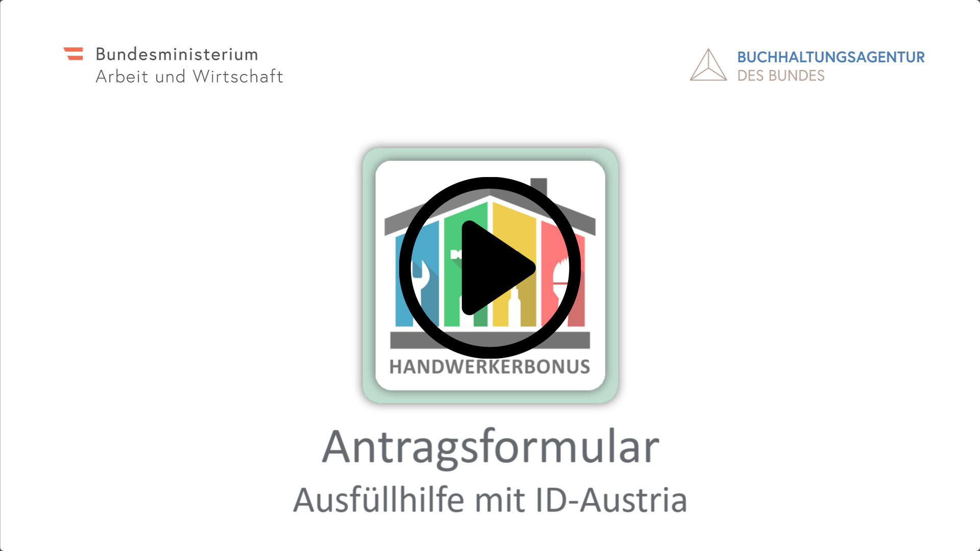 Ausfüllhilfe mit ID Austria